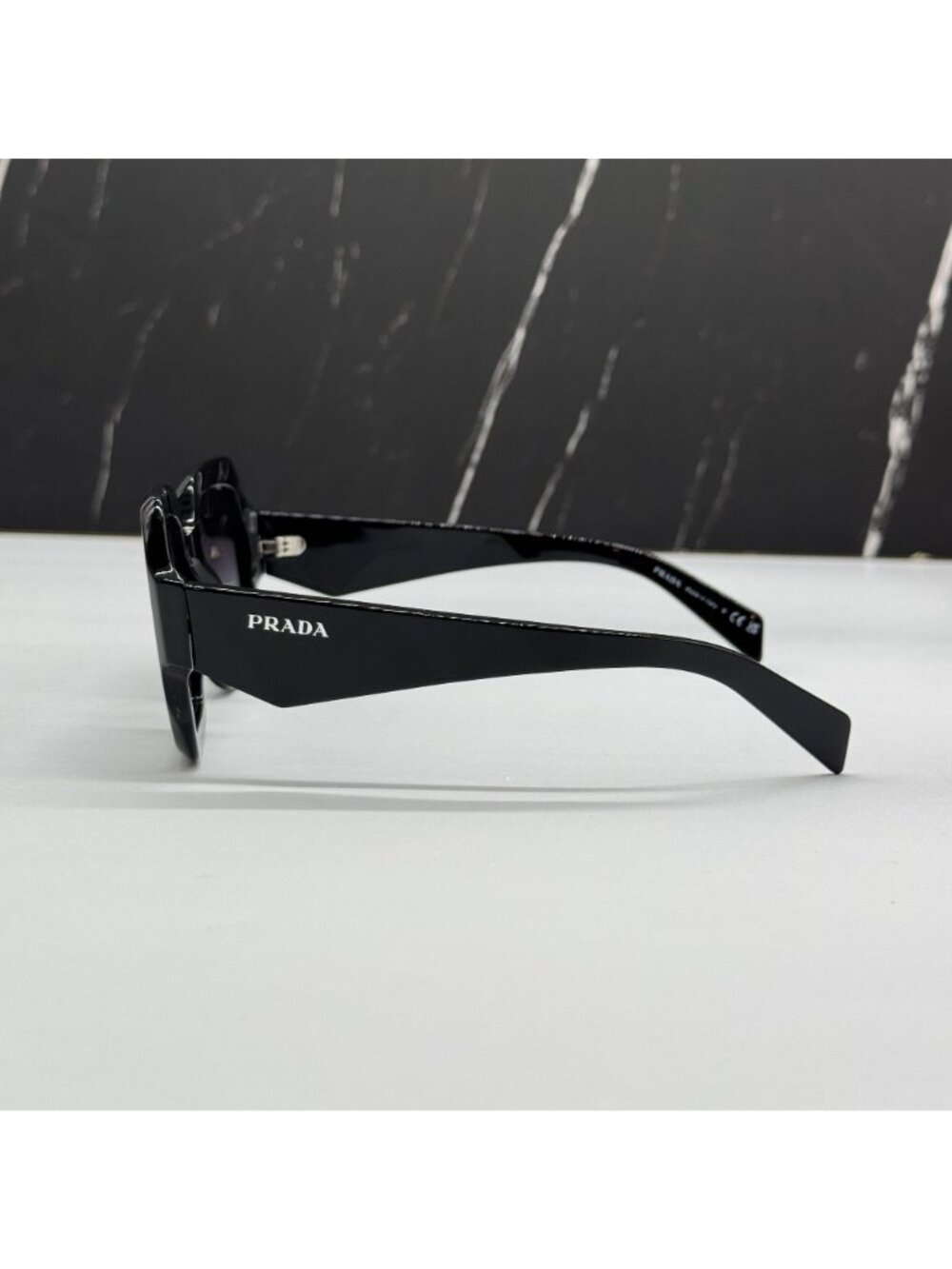 NEW PRADA PR28ZS 16K90A SUNGLASSES PR 28ZS 16K90A OVERSIZED BLACK WOMEN SPR 28Z - Picture 6 of 10